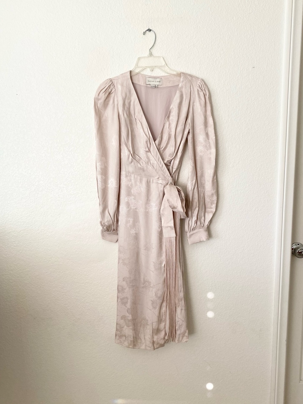 Sachin & Babi Rhea Jacquard Pearl Wrap Dress